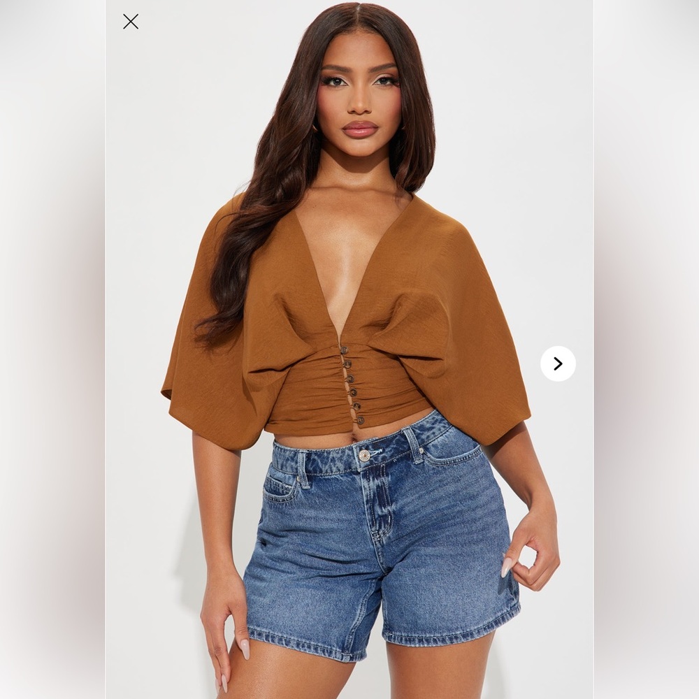 Open Weekends Top - Brown